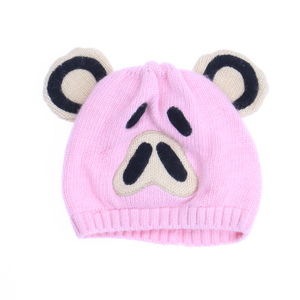 Portolano Kids Girls Pink Winter Hat size: 6-9 Months
